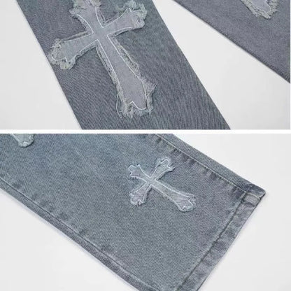 Tj2 Men's Casual Straight Loose Jeans for High Street