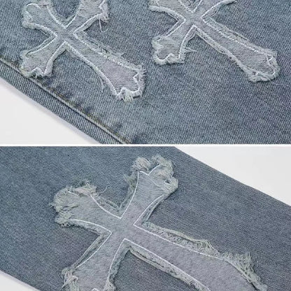 Tj2 Men's Casual Straight Loose Jeans for High Street