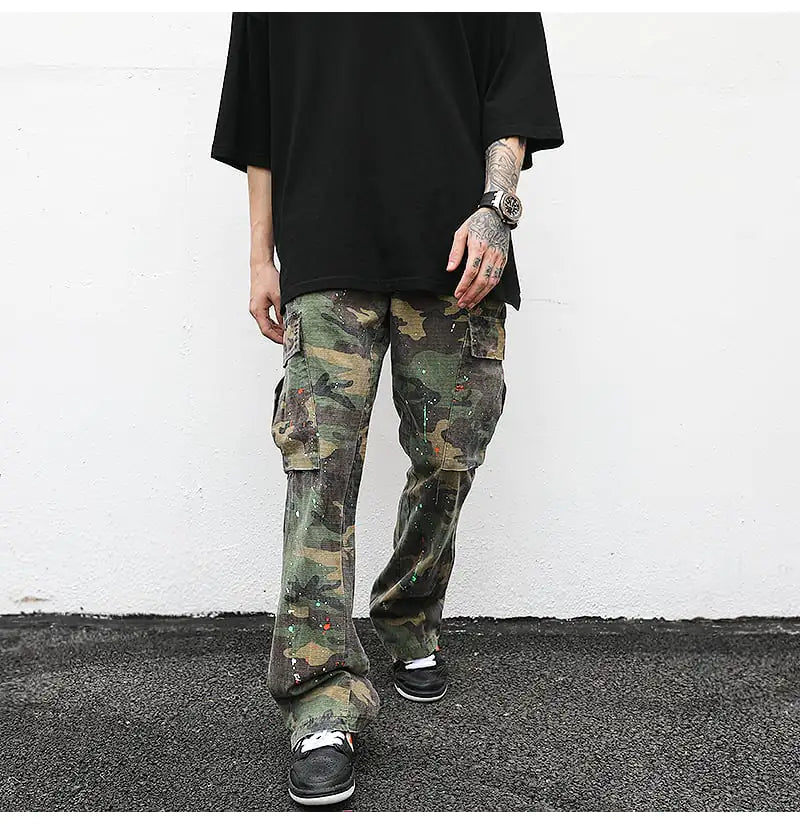 Vintage Splatter Cargo Pants